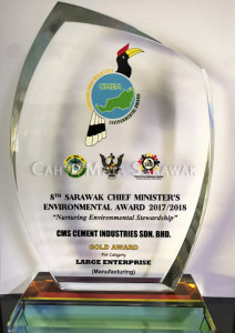 Gold Award Trophy for Large Enterprise (Manufacturing Sector)